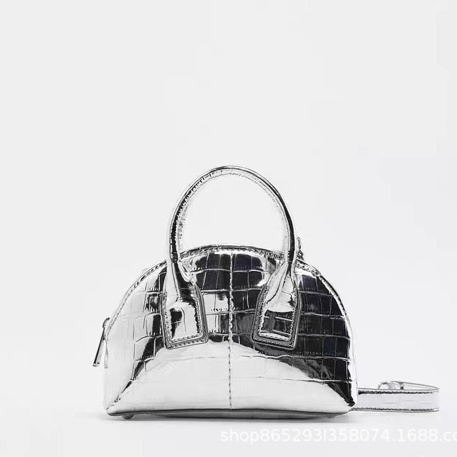 Z Foreign Trade Explosive 2025 Summer Crossbody New Product Women's Bag Metal Mini Handheld Shoulder Bag Shell Bag