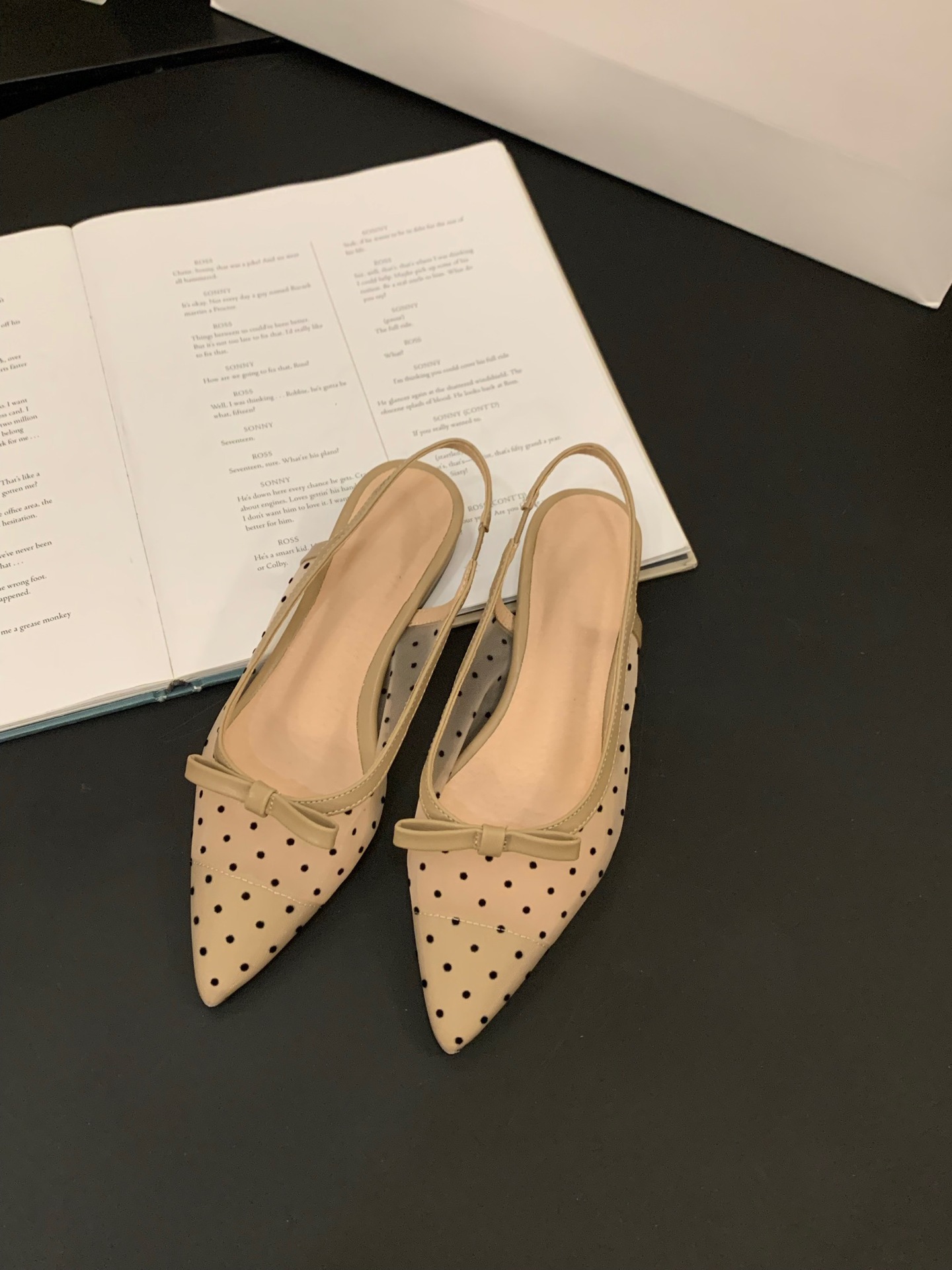 French low heel bow toe sandals with fairy shoes 2024 new summer mesh breathable flat sole single shoes
