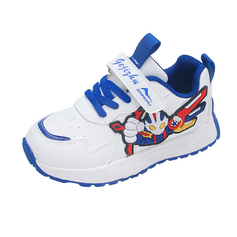 Children's sports shoes for spring and summer 2025, new style for boys' board shoes, breathable mesh surface, running shoes for middle and large children, boys and elementary school students