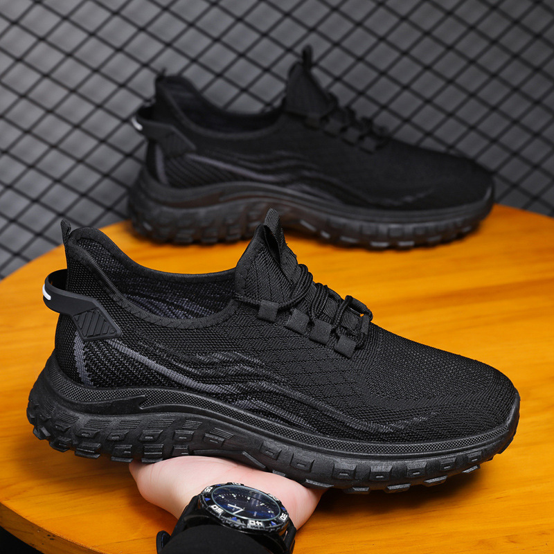 Spring cross-border new dad shoes men's shoes breathable fly woven men's casual fashion sports shoes