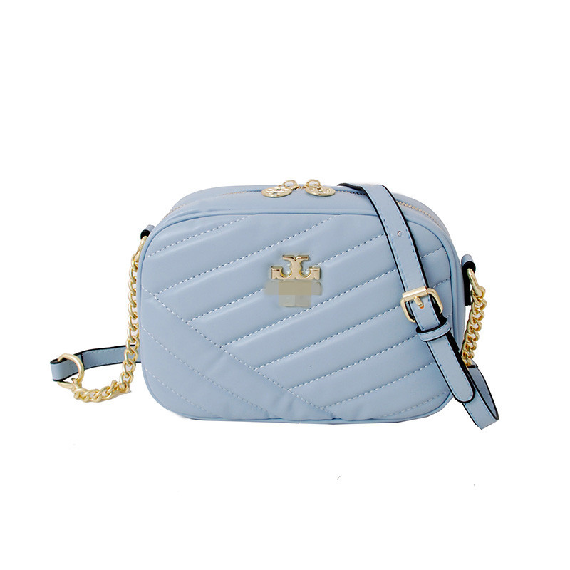 2023 New Fashion Single Shoulder Embroidery Thread Camera Bag Chain Strap Cross Shoulder Factory Goods Wholesale Large Capacity Cross border Bag Women's Trendy Pair