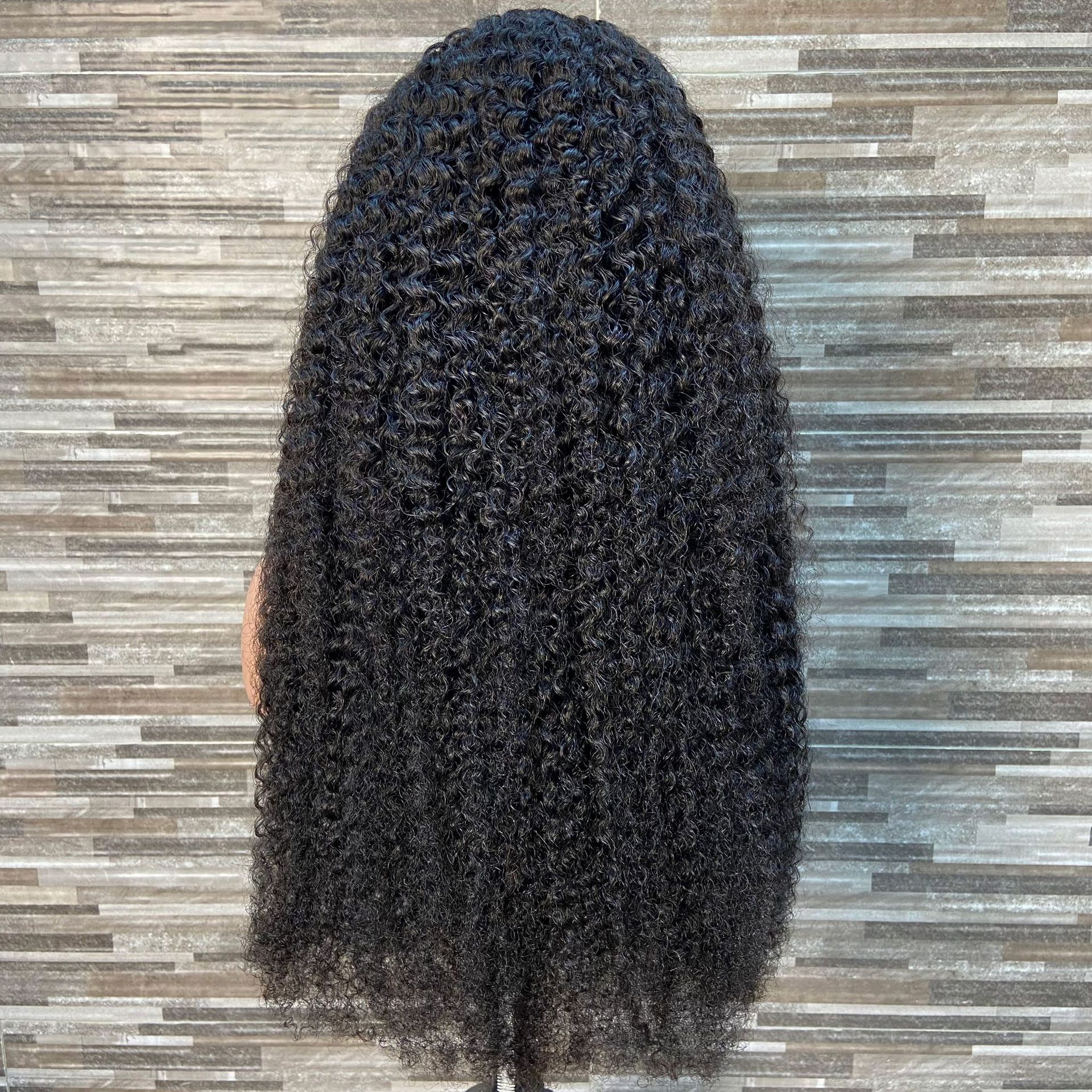 Curlywave 13 * 4lace front wig real hair lace wig wavy hairstyle long curly hair