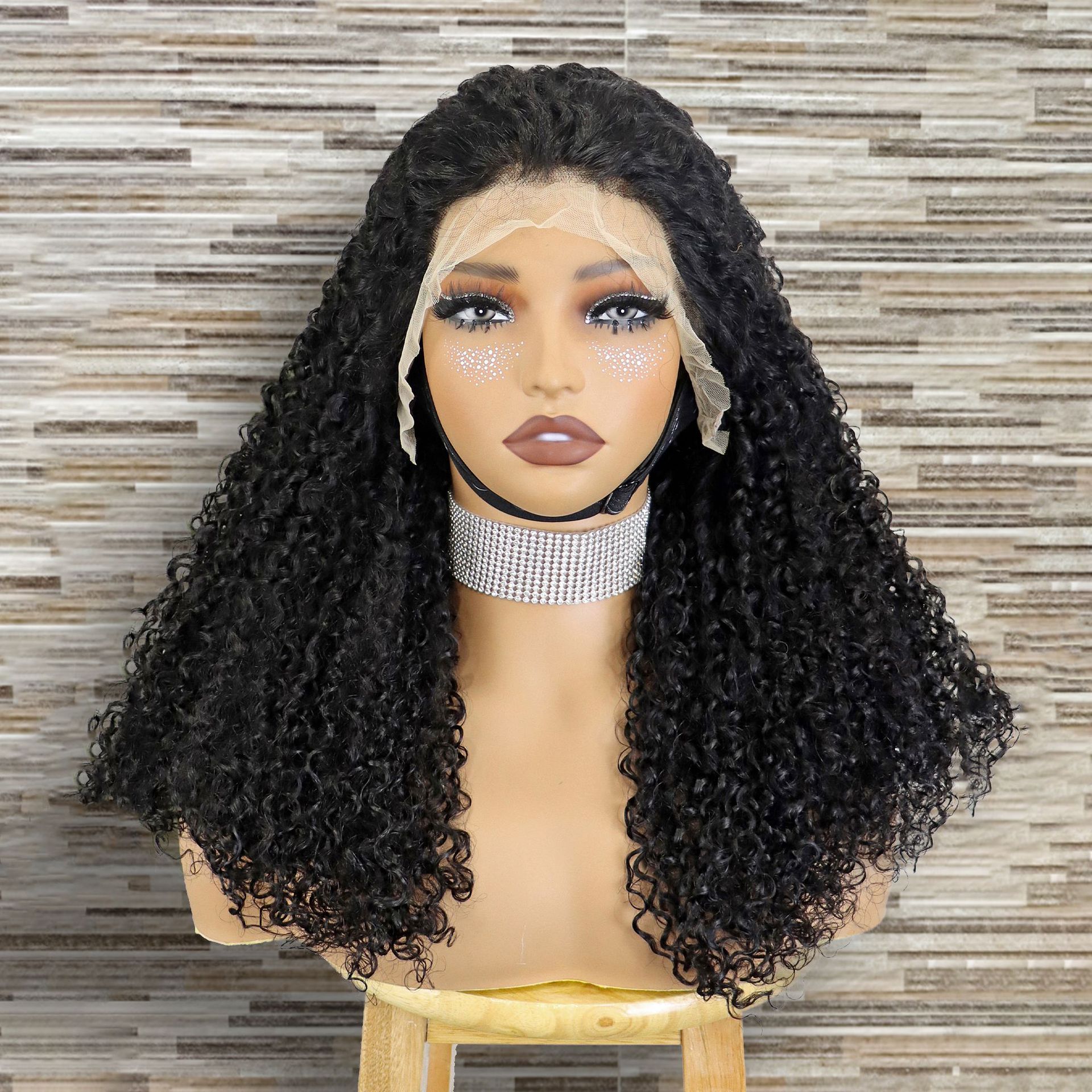350% density pixie curved wigs 13x4 lace wig SDD real hair wig headband