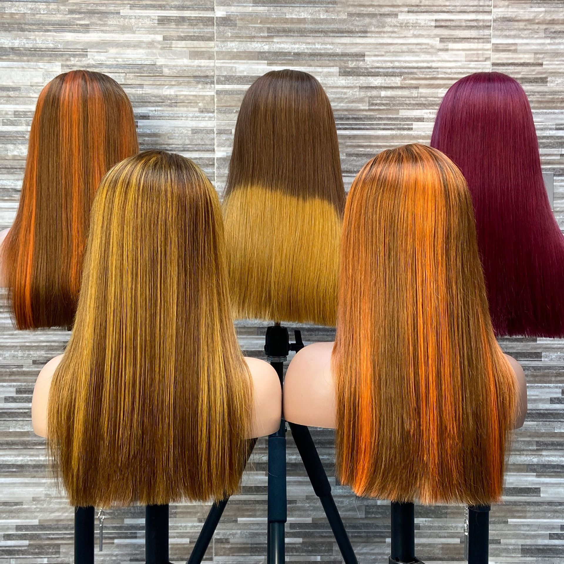 SDD Bone Straight Colors13X4 Front Lace 100% Human Hair Wig Headset