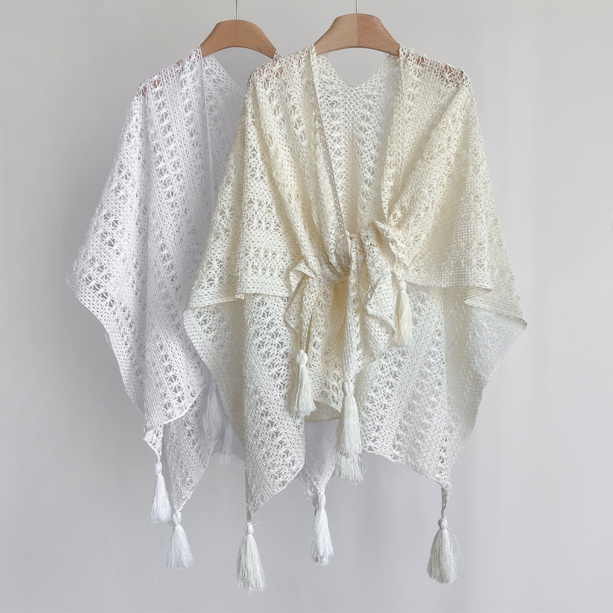Shawl Women's 2025 Summer New Collection Forest style Retro Ethnic Holiday Style Small Match Skirt Tassel Cardigan Coat Outer Style