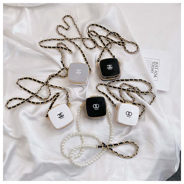 Internet celebrity Xiaoxiangfeng chain bag for women 2025 new fashion accessories mini mouth red envelope pearl crossbody small square bag