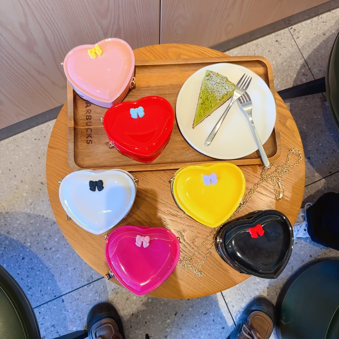 2025 New Fairy Peach Heart Zero Wallet Fashion Cute Style Mini Mouth Red Envelope Personalized Love Jelly Bag
