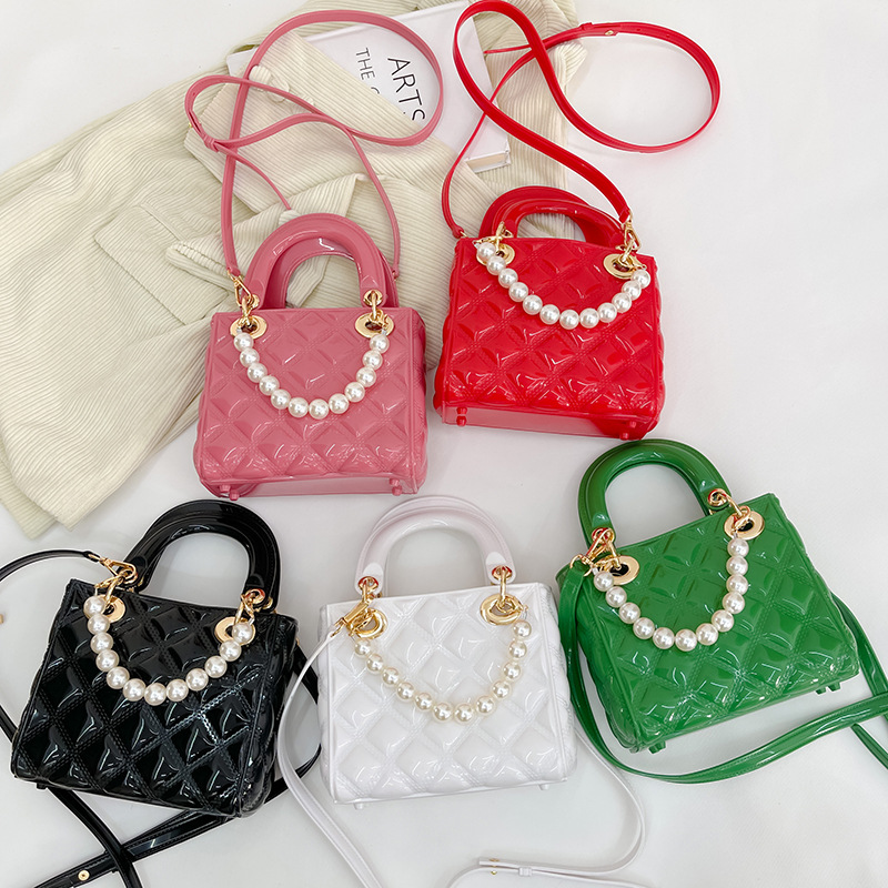 2025 Summer New Trendy Jelly Bag Premium Daifei Bag Lingge Mini Bag Single Shoulder Handheld Crossbody PVC Bag