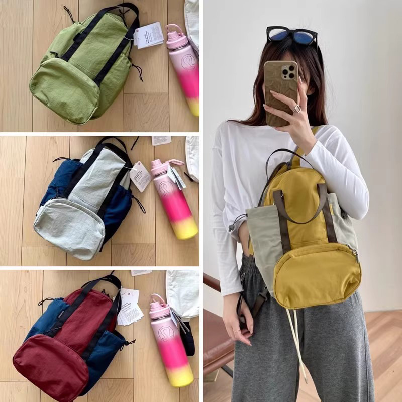 Sports fitness baozi mother bag multifunctional outdoor backpack crossbody chest bag three in one double shoulder bag