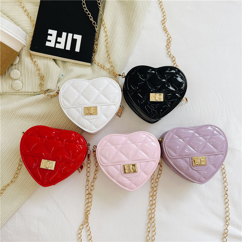2025 New Children's Love Bag Fashion Small Bag Single Shoulder Cross Shoulder Chain Women's Bag Mini Fashion Cute Wallet
