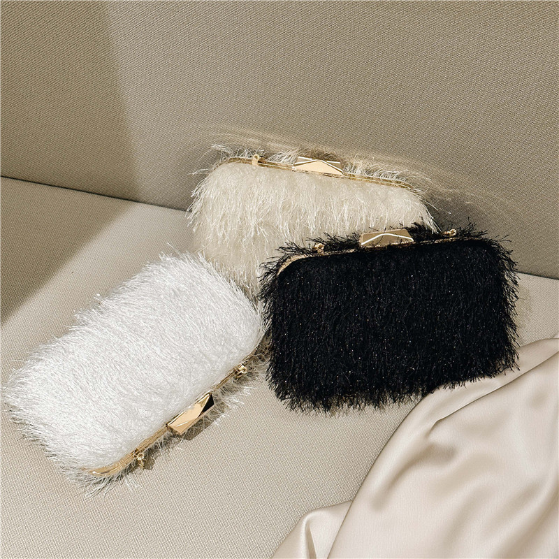 2025 new cross-border temperament banquet bag, one shoulder hand-held women's bag, acrylic bag, socialite style makeup box bag