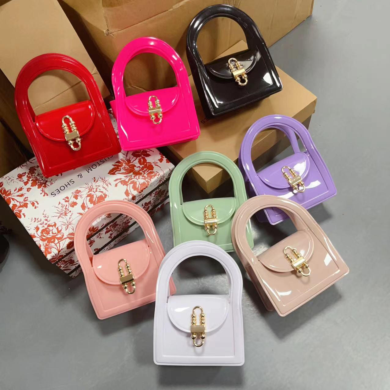 2025 Spring/Summer New Jelly Bag Mini Bag Fashion Trend Children's Bag Simple and Versatile Diagonal Cross Chain Women's Bag