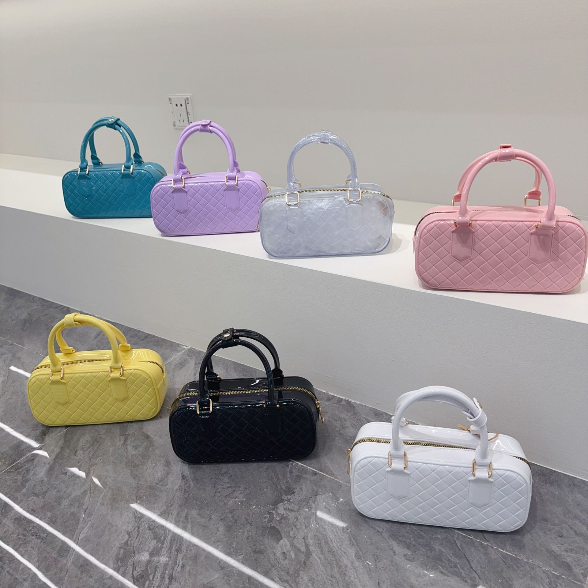 2025 New PVC Jelly Bag Crossbody Bag Women's Macaron Series Premium Candy Color Women's Handbag