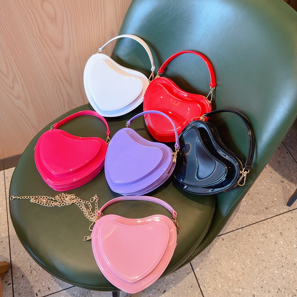 2025 new PVC cute mini ins love bag children's handbag women's diagonal cross Barbie jelly bag