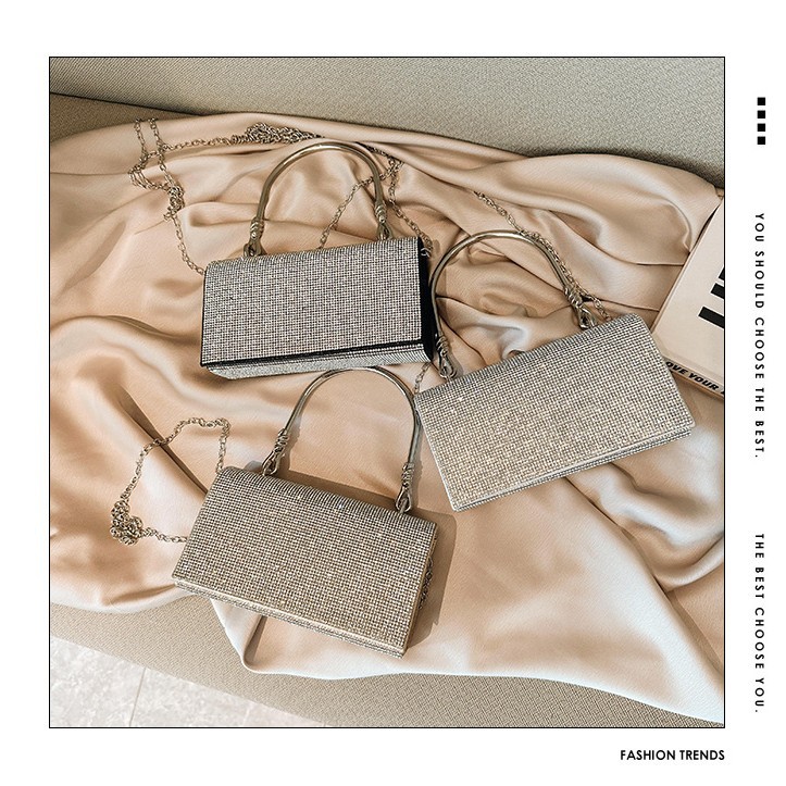 New Cross border Diamond Shining Handbag, Birthday Wedding Banquet Banquet Bag, Shoulder Bag, Crossbody Bag, Handbag