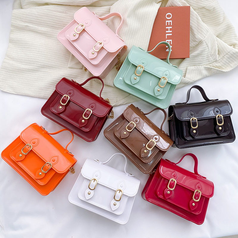 2025 New Summer Jelly Bag Small Fresh Magnetic Buckle Handheld Cambridge Bag Casual Texture Western Single Shoulder Crossbody Bag