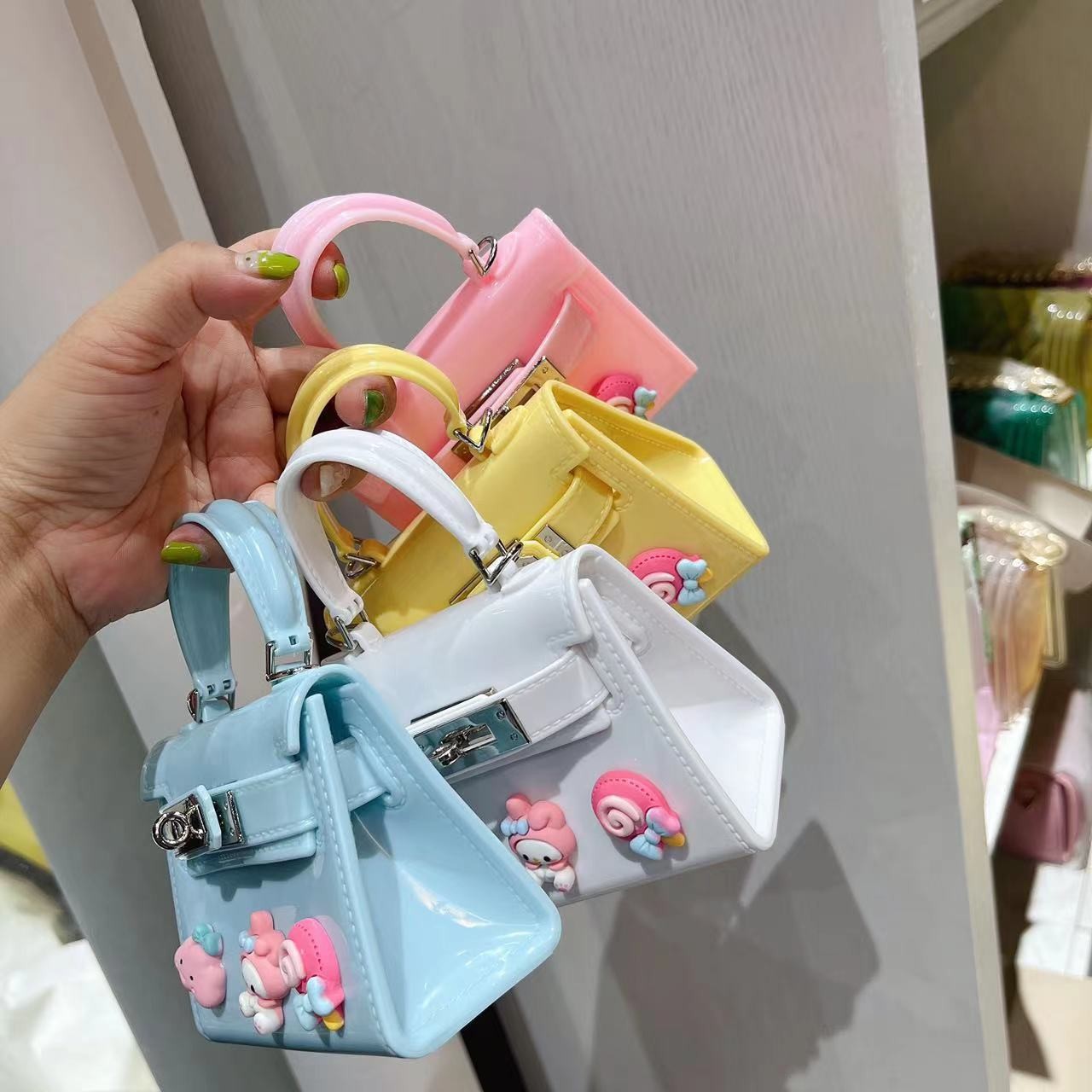 Children's bag 2025 summer new DIY handbag fashion cute girl's small bag mini crossbody jelly bag