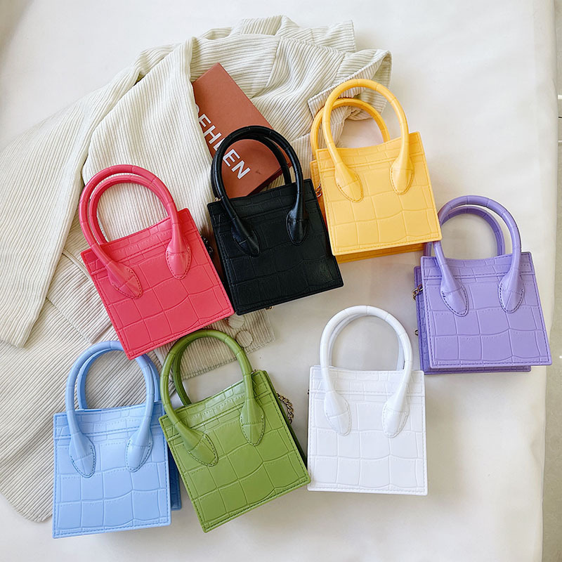 2025 Cross border New Internet Celebrity Smiling Face Bag Small Square Bag Fashion Versatile Chain Handheld Single Shoulder Cross Shoulder Jelly Women's Bag