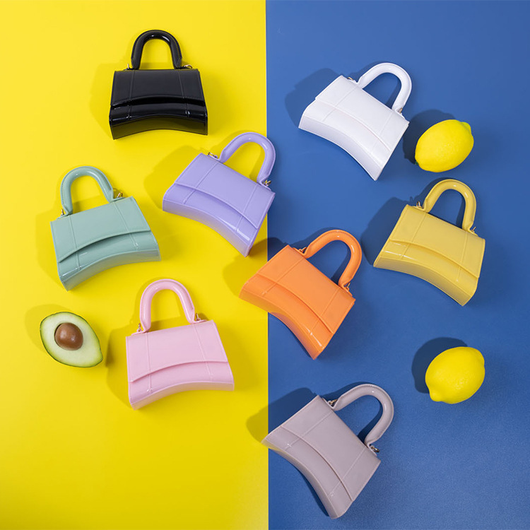 2025 Cross border New Hot Selling Macaron Candy Jelly Bag Handheld Single Shoulder Diagonal Crossing Children's Women's Bag Wallet