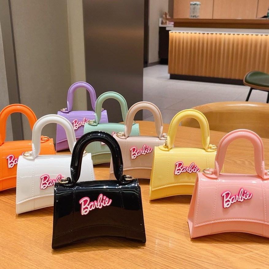 2025 Cross border New Hot Selling Macaron Candy Jelly Bag Handheld Single Shoulder Diagonal Crossing Children's Women's Bag Wallet