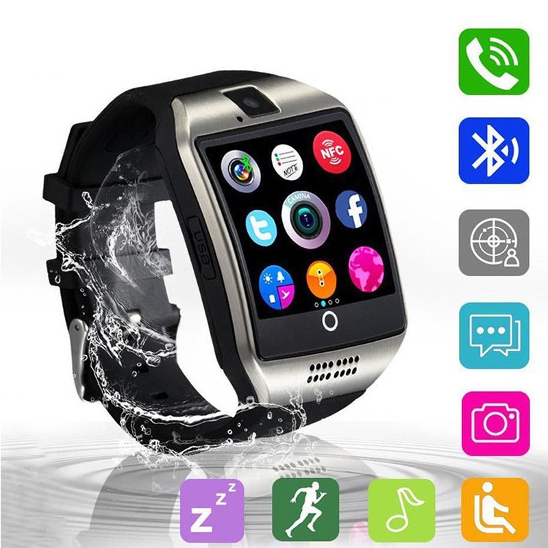 Cross border hot selling Q18 smartwatch can be plugged in with SIM card, Bluetooth phone, take photos, exercise, health, sleep monitoring