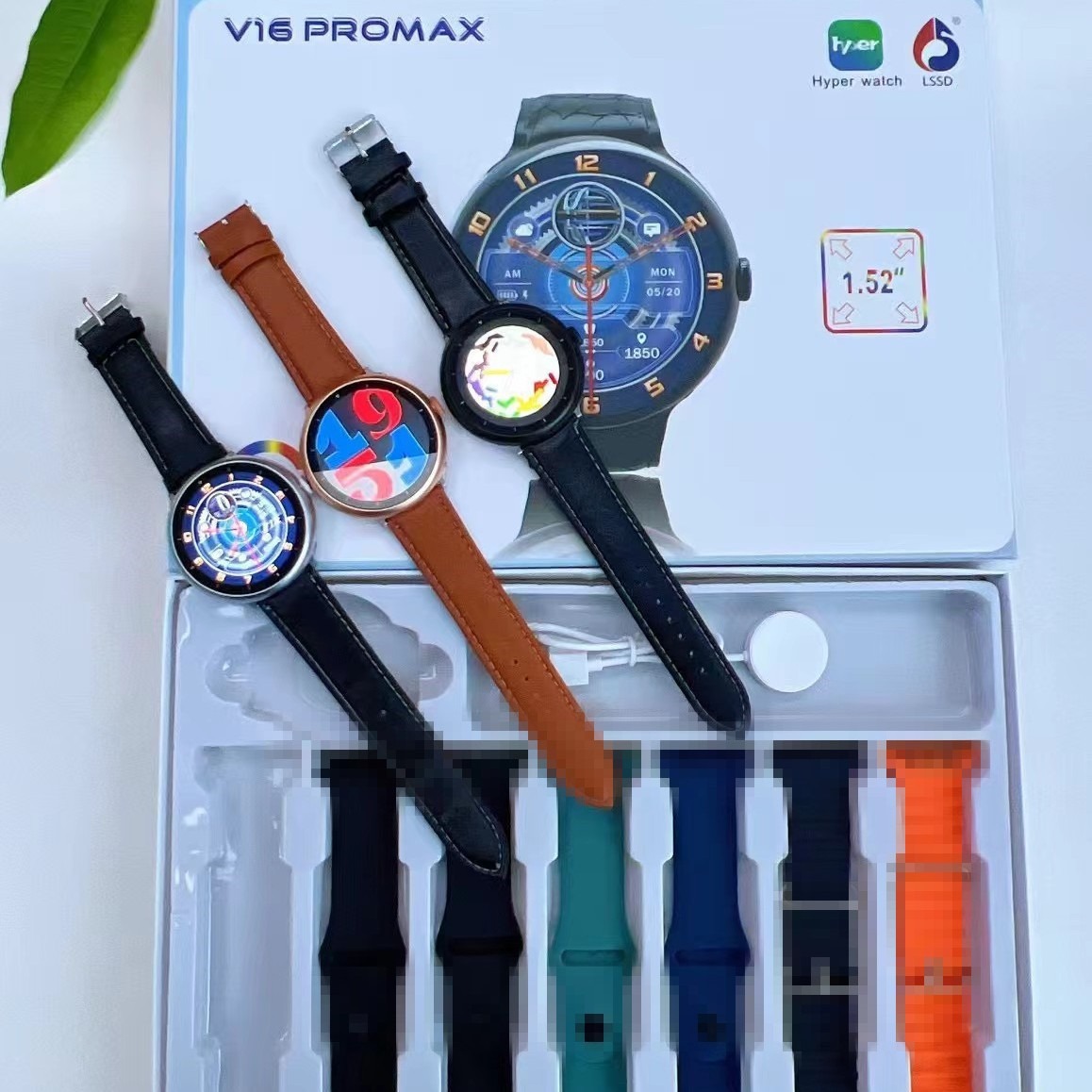 V16Promax smartwatch Bluetooth call kit 7+1 exercise, step counting, sleep reminder, monitoring, high-definition screen