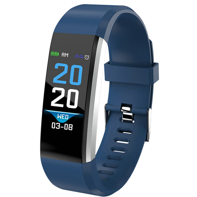 115plus color screen sports wristband measures heart rate, blood pressure, sleep reminder, waterproof smart watch gift can be sent on behalf of others