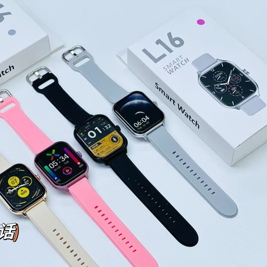 L16 smartwatch, Bluetooth call, incoming call information reminder, exercise, heart rate, health monitoring