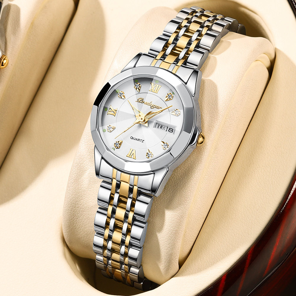 Swiss brand's new ladies' waterproof luxury trendy ladies' watch live broadcast, foreign trade hot item, one piece dropshipping