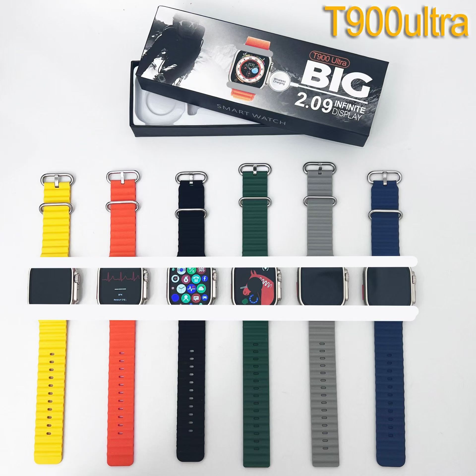 T800/T900 ultra smartwatch 1.99-inch high-definition large screen Bluetooth call sports Hiwatch pro