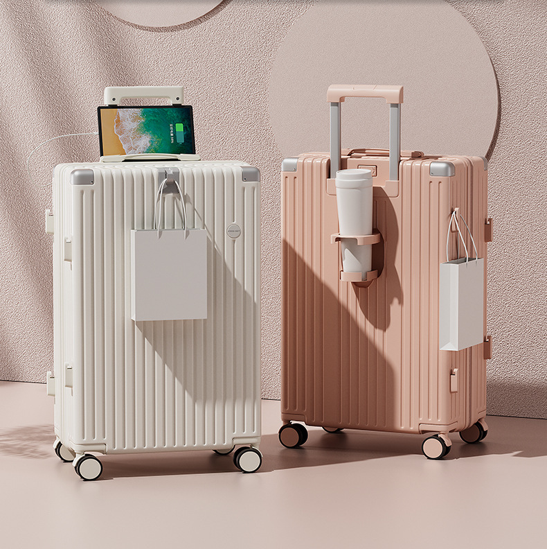 【 Strict Selection Factory 】 2024 New Fresh Luggage Men's and Women's 28 inch Universal Wheel Pull Rod Travel Case Password Box