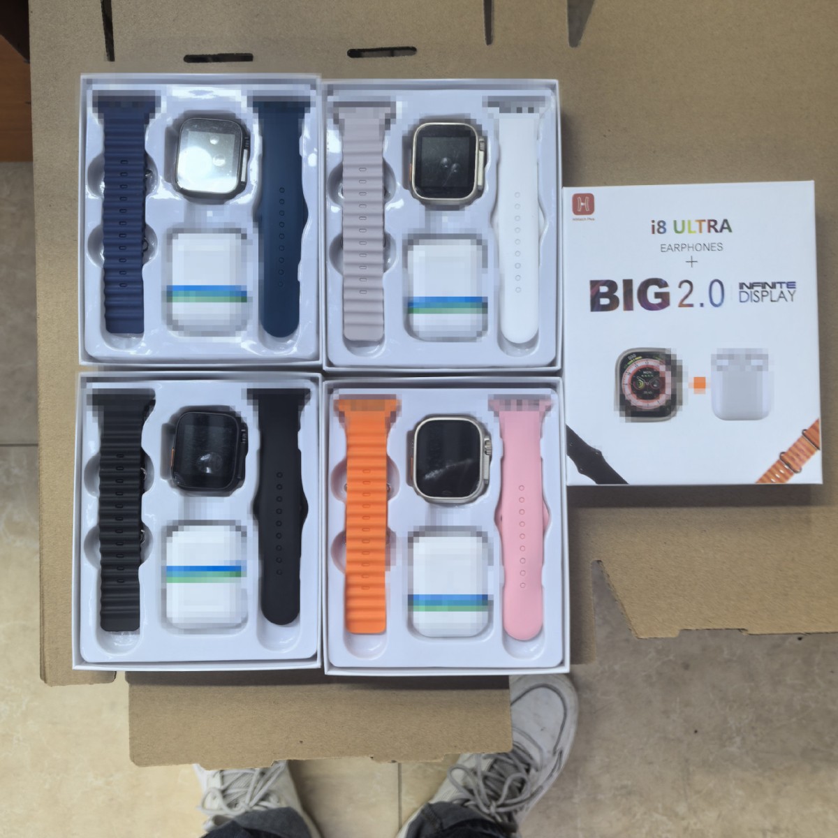 I8 ULTRA3 S10 smartwatch Bluetooth phone+earphones dual strap 2-in-1 sports blood oxygen health monitoring