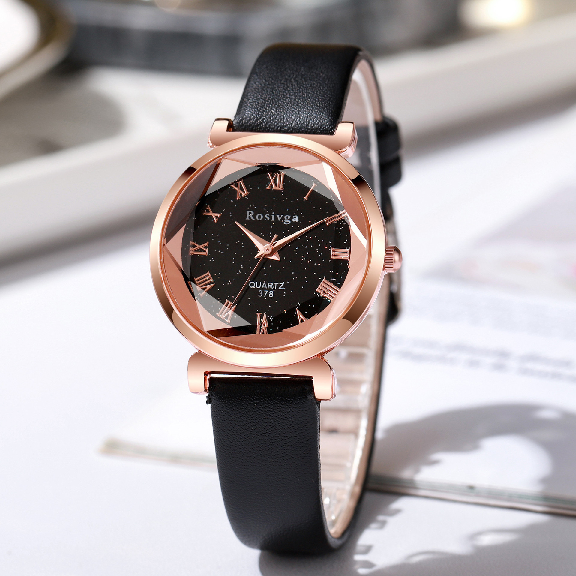 Cross border popular versatile fashionable starry sky women's watch, female model, student niche temperament, high-end sense, one piece dropshipping