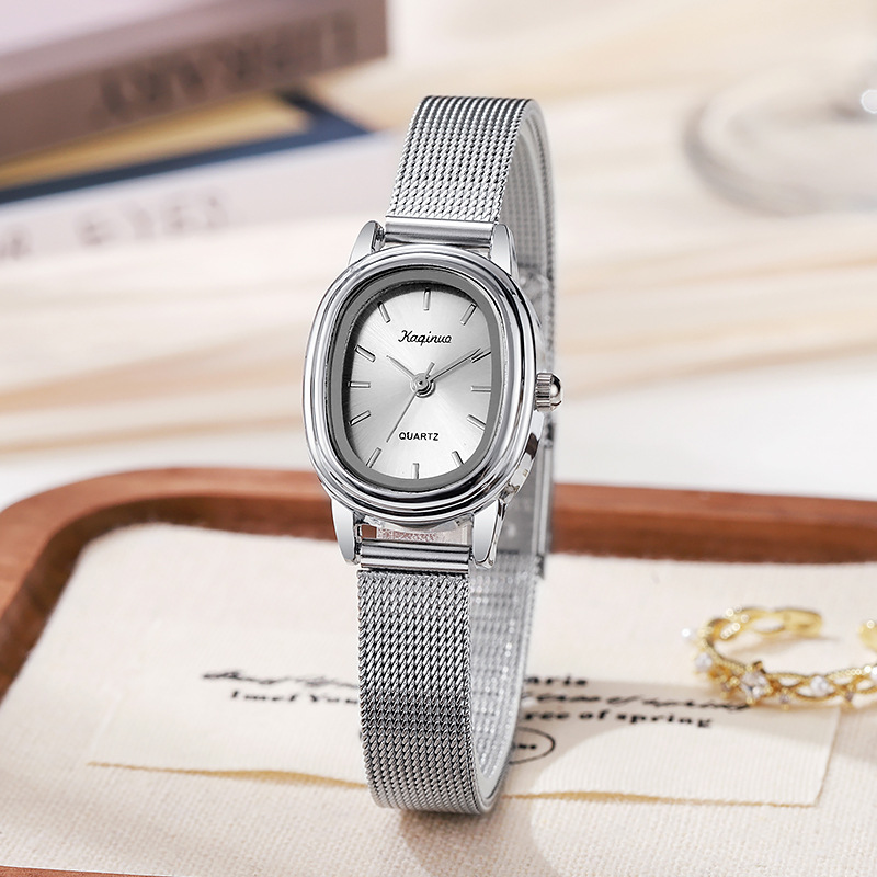 New product: Netbelt women's watch, oval shaped for students, simple and niche design, ins, light luxury, high-end, versatile