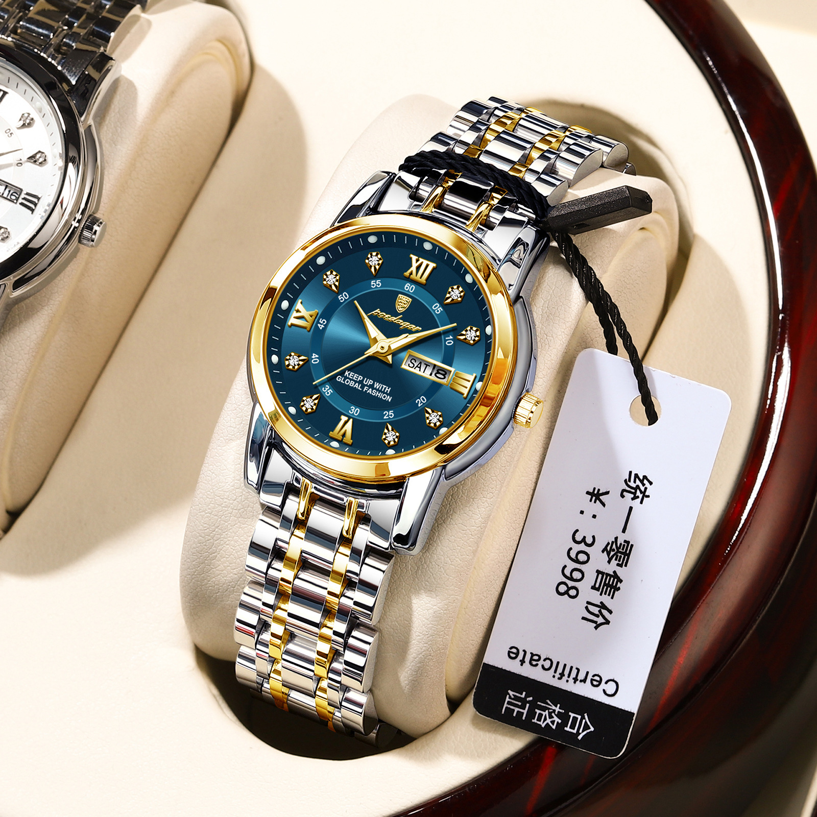 Swiss brand new watch for women, waterproof calendar, night light, women's watch live broadcast, foreign trade hot item, one piece dropshipping