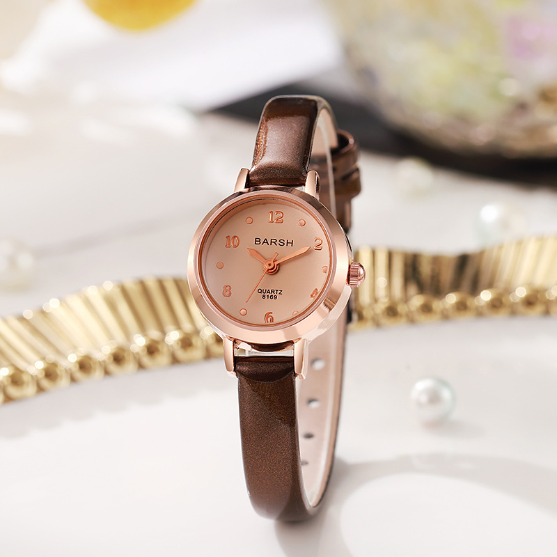 Cross border small dial women's watch new fashion high-end fashion student belt niche Guangzhou watch versatile