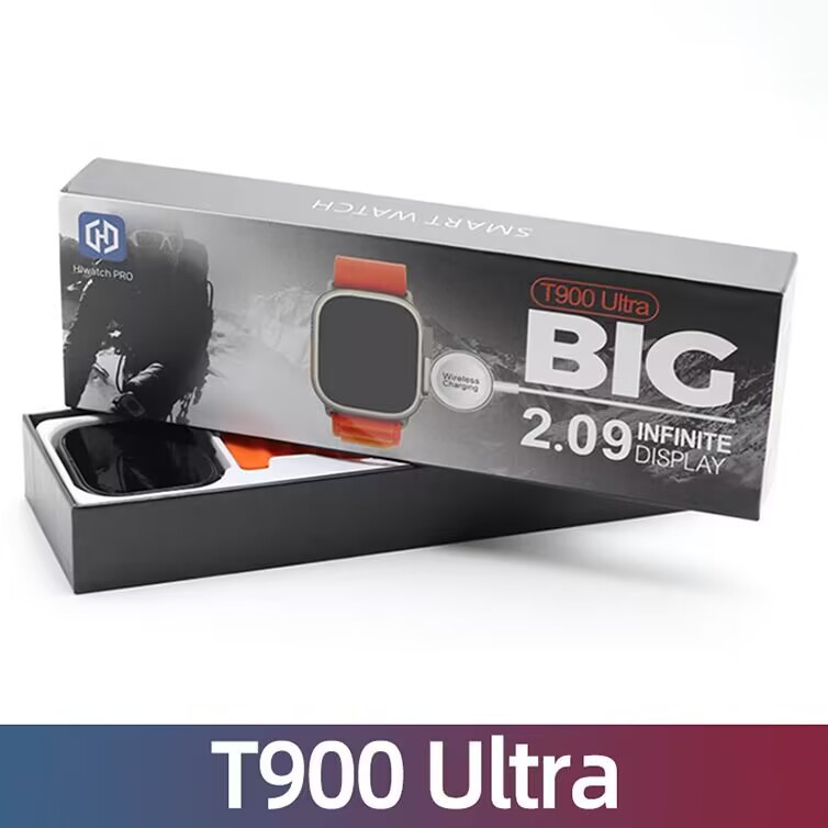 T900Ultra smartwatch Bluetooth calling watch wireless charging heart rate monitoring sports smartwatch factory