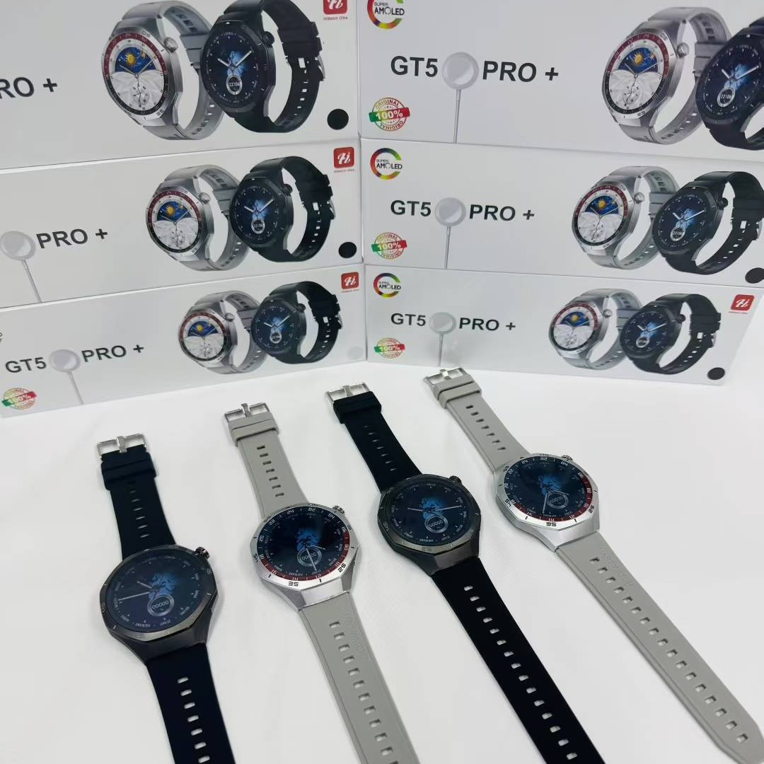 GT5 PRO+round screen smart watch Bluetooth call music playback step counting exercise sleep health monitoring reminder