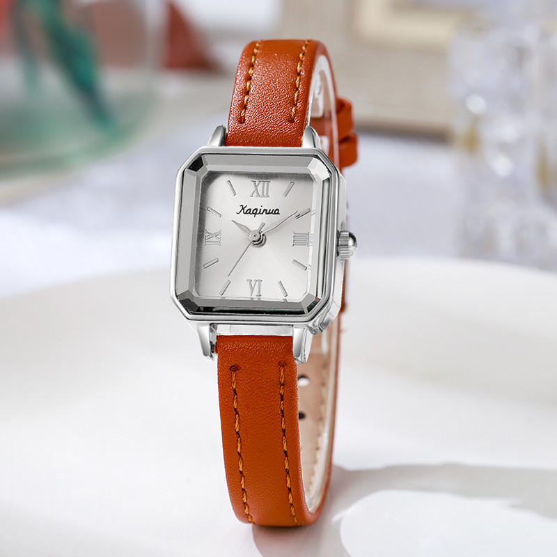 Cross border new small dial square women's watch, women's watch, women's exam, fashionable and simple, small and luxurious, popular for students