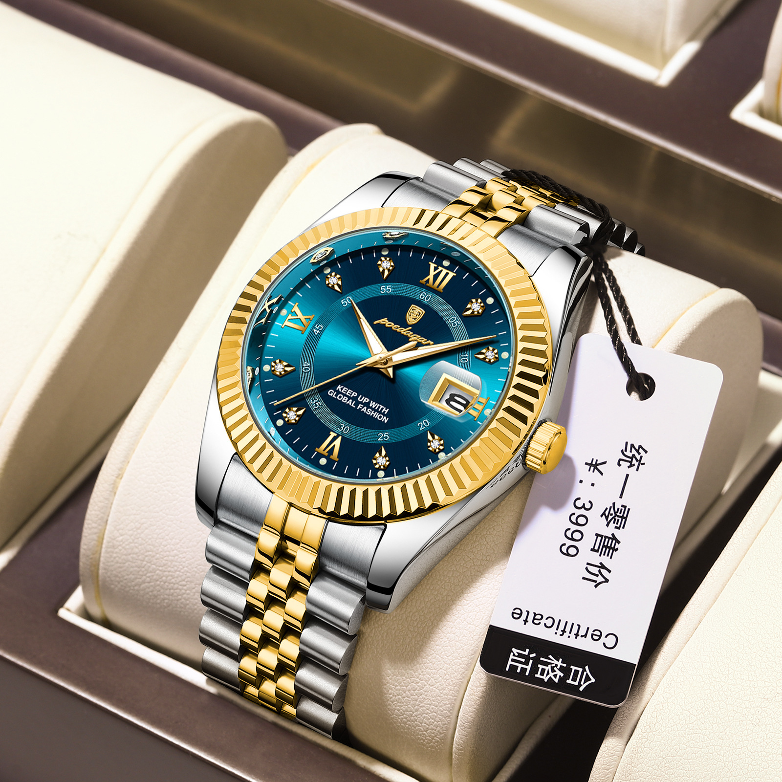 Swiss brand watches, men's new luxury calendar, men's watches, live streaming, foreign trade bestsellers, one piece dropshipping