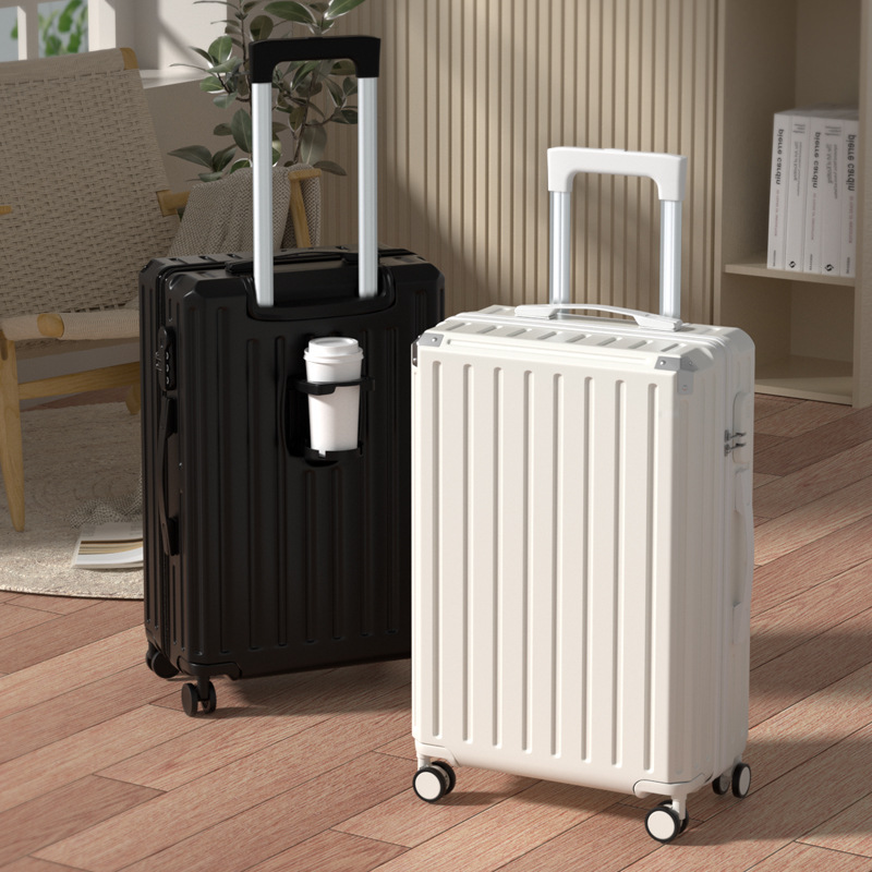20 inch luggage case with high aesthetic value, lightweight travel suitcase, women's suitcase, silent universal wheel multifunctional leather case