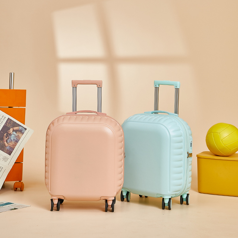 Xiaoqing New Boarding Case 18 inch Luggage Female Small Lightweight Trolley High Appearance Travel Box Student Password Box