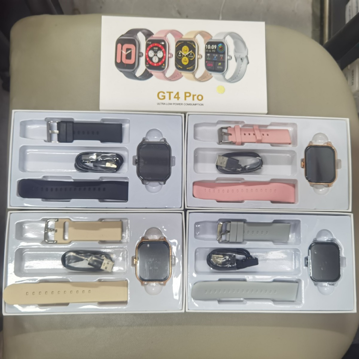 GT4 Pro smartwatch Bluetooth call, exercise, heart rate, blood oxygen, sleep, health monitoring, reminder, sports watch
