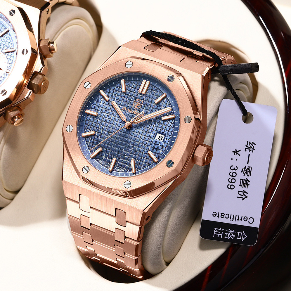 Swiss brand luxury men's watch new waterproof luminous luxury watch live broadcast foreign trade hot item dropshipping