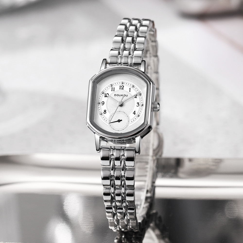 Cross border new product steel strip women's watch women's style oval student party niche fashion light luxury temperament high-end feeling