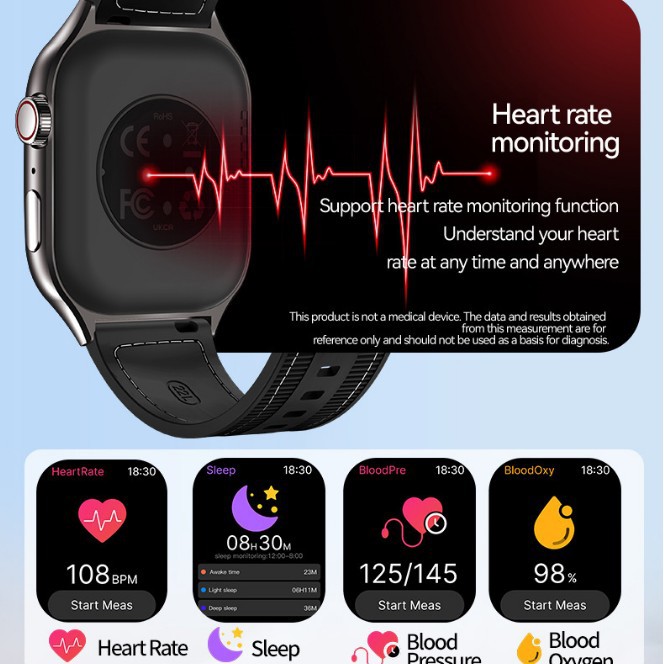 H7 curved screen smart watch Bluetooth call game, agile island pointer dynamic dial, sports health monitoring