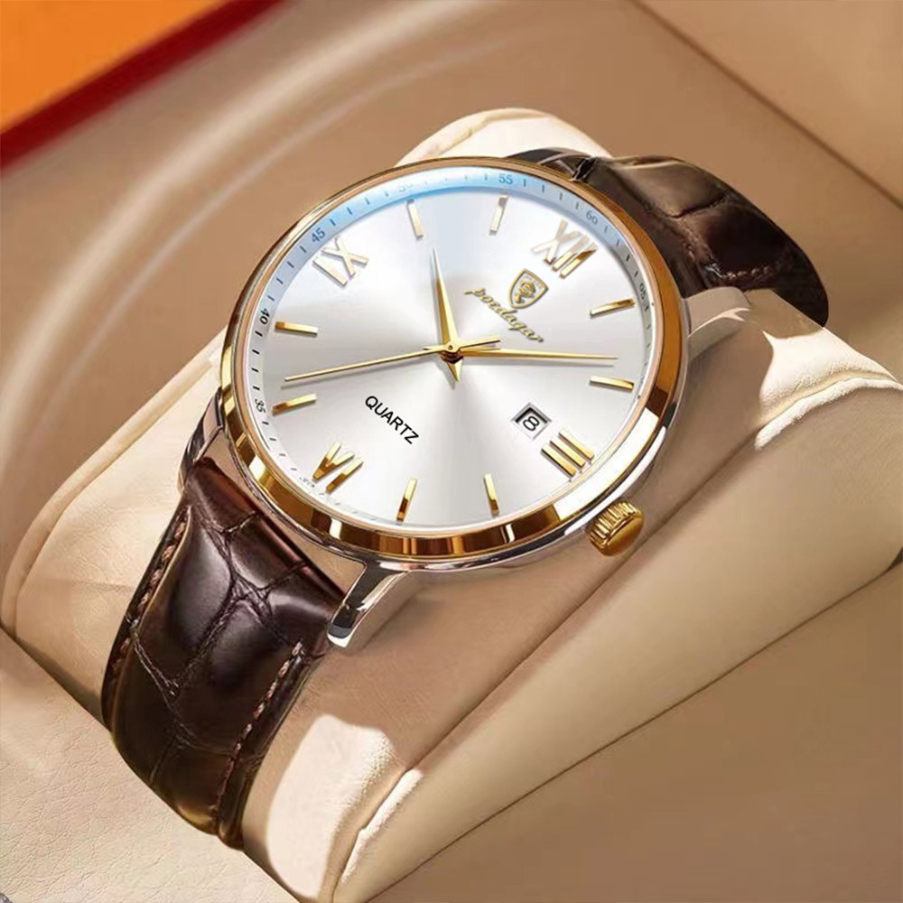 Swiss brand waterproof ultra-thin men's watch night light fashion quartz watch live broadcast foreign trade hot item one piece dropshipping