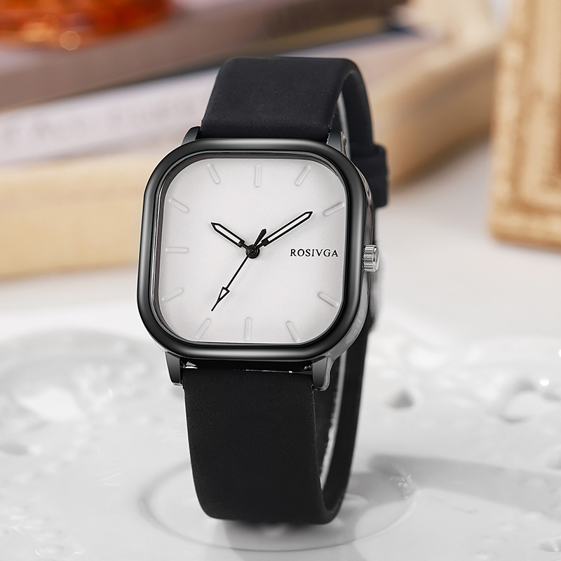 New style fashionable high school student watch for women, men's Korean version square ins style electronic niche light luxury quartz watch