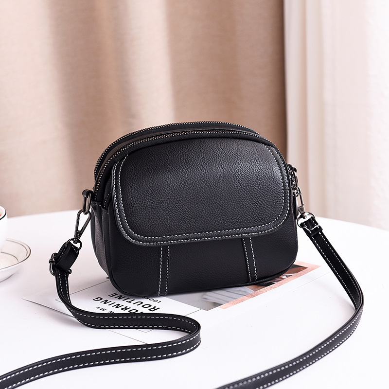 Strength Factory 2025 New Summer Simple Women's Small Round Bag Korean Version Student Mobile One Shoulder Cross Shoulder Bag Trend