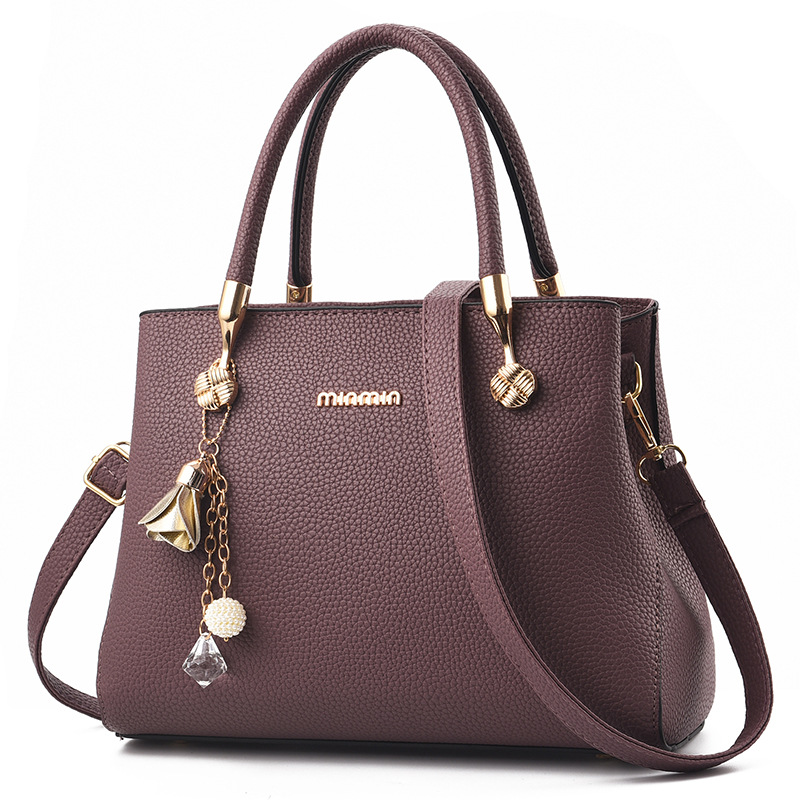 Middle aged Mom's Bag 2025 New Fashionable Women's Handbag European and American Foreign Trade Big Bag Single Shoulder Crossbody Bag Delivery Service
